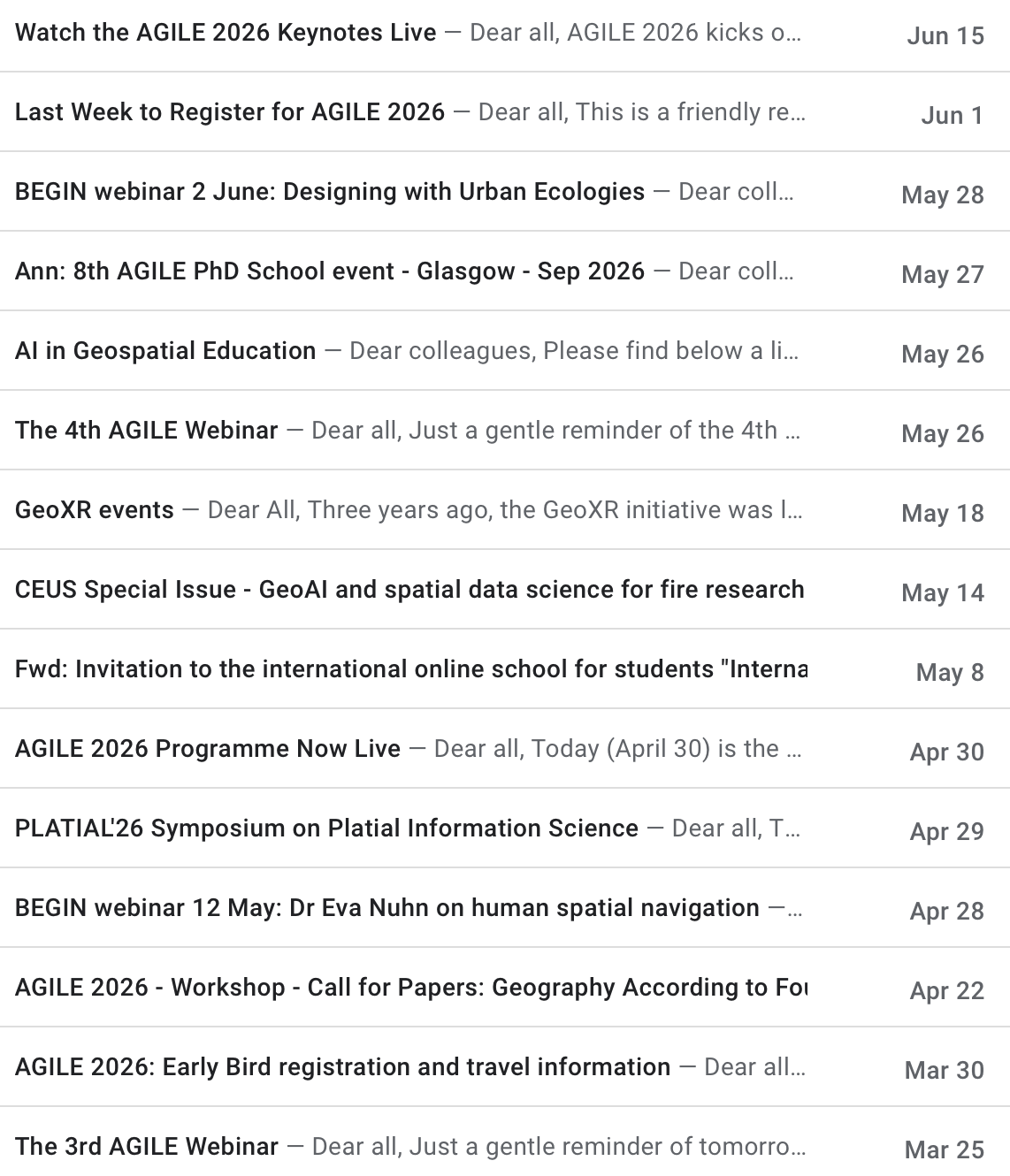 mailinglist